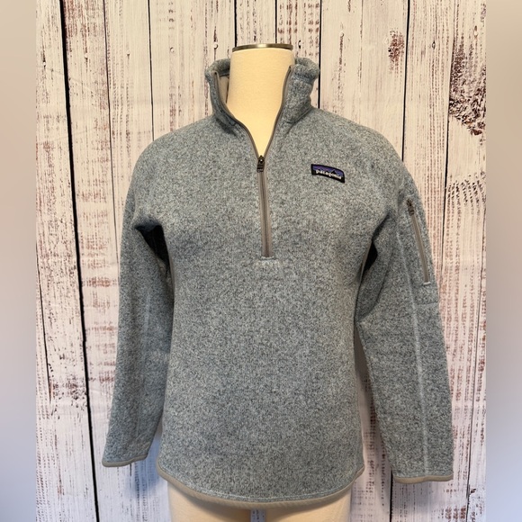 Patagonia Tops - Patagonia Light Blue Fleece Quarter Zip